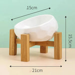 Pet Supplies Bowl Ceramic Cat Bowl Dog Bowl Oblique Mouth - EX-STOCK CANADA