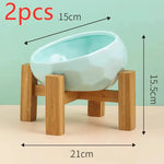 Pet Supplies Bowl Ceramic Cat Bowl Dog Bowl Oblique Mouth - EX-STOCK CANADA