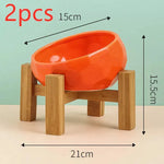 Pet Supplies Bowl Ceramic Cat Bowl Dog Bowl Oblique Mouth - EX-STOCK CANADA