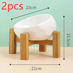 Pet Supplies Bowl Ceramic Cat Bowl Dog Bowl Oblique Mouth - EX-STOCK CANADA