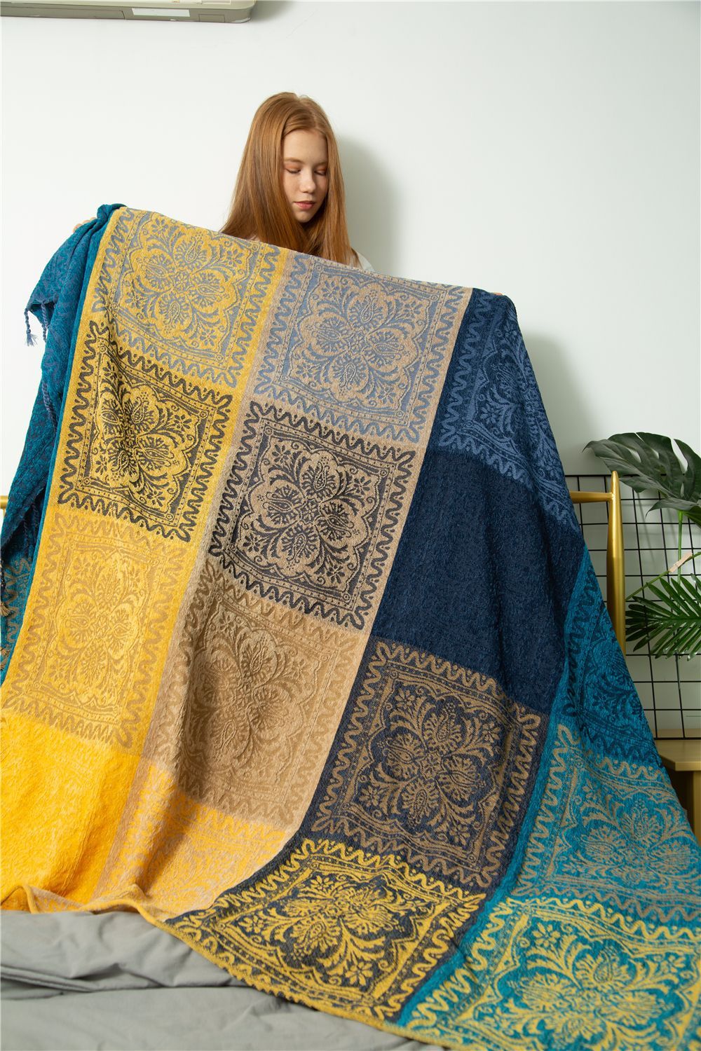 Blanket Sofa Blanket Fleece Blanket Plush Leisure Blanket Literary Cover Blanket EX-STOCK Canada 