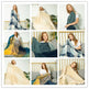Blanket Sofa Blanket Fleece Blanket Plush Leisure Blanket Literary Cover Blanket EX-STOCK Canada 