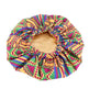 Pattern Satin Linned Bounce Hair Bonnet - EX-STOCK CANADA