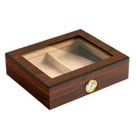 Caja de cigarros de viaje de viaje de madera de cedro de lujo