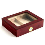 Caja de cigarros de viaje de viaje de madera de cedro de lujo