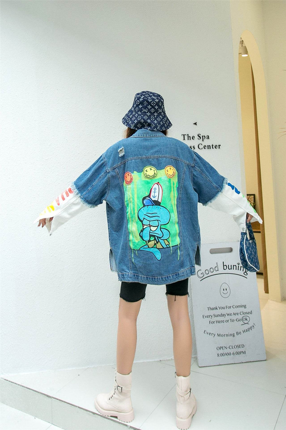 New Korean Style Heavy Industry Denim Jacket Women EX-STOCK Canada 