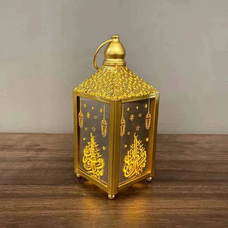 Lampe LED Eid Mubarak Dekor Ramadan Kareem Dekorationen Hängende Lampe