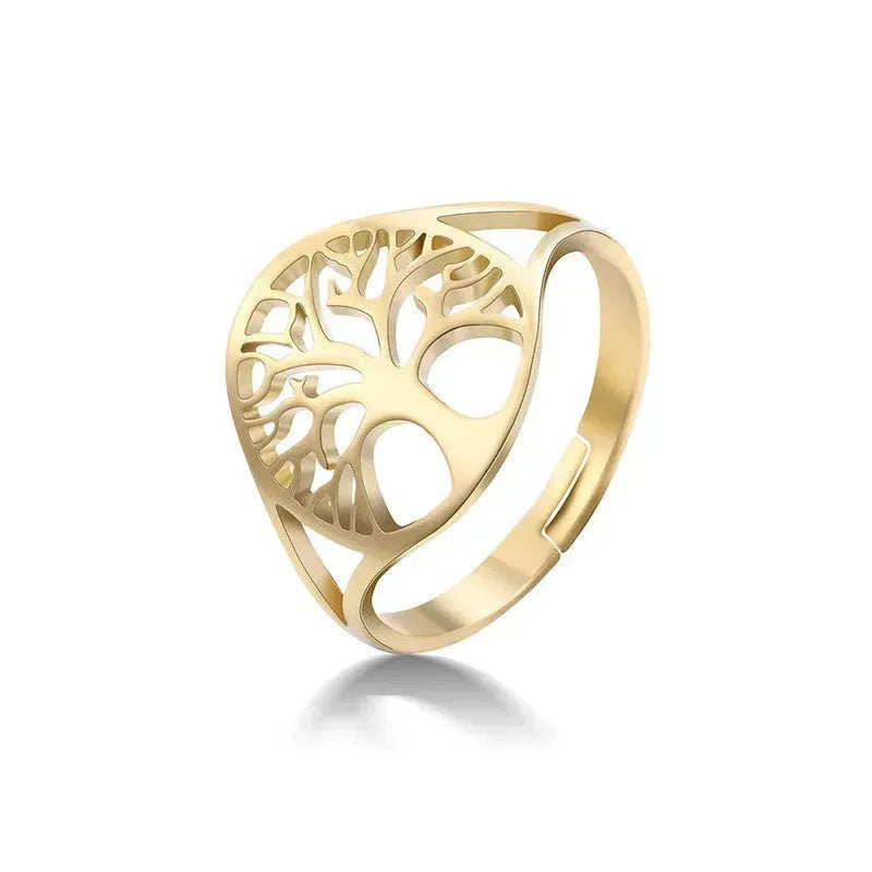 Retro Hollow Design Tree Of Life Dress Ring Unisex - EX-STOCK CANADA