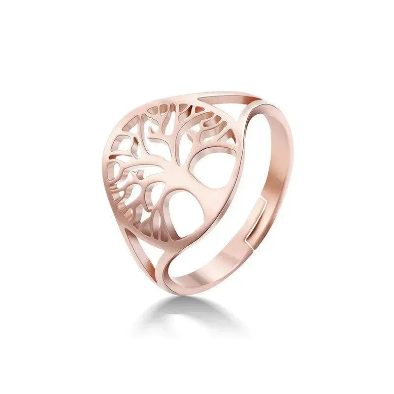 Retro Hollow Design Tree Of Life Dress Ring Unisex - EX-STOCK CANADA