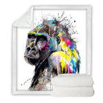 Printed Cotton Fleece Blanket, Sofa Cover Blanket, Lazy Blanket EX-STOCK Canada 