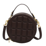 Pu Chocolate One-shoulder Diagonal Bag EX-STOCK Canada 