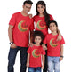 Parent-child short-sleeved Ramadan T-shirt Eid Mubarak moon print - EX-STOCK CANADA