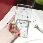Case de teléfono de silicona epoxi de flores secas