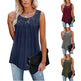 Casual Plus Size 5XL Lace Tops Summer loose  top - EX-STOCK CANADA