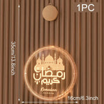 EID Mubarak Moon Star Eid Mubarak Garland LED Curtain String - EX-STOCK CANADA