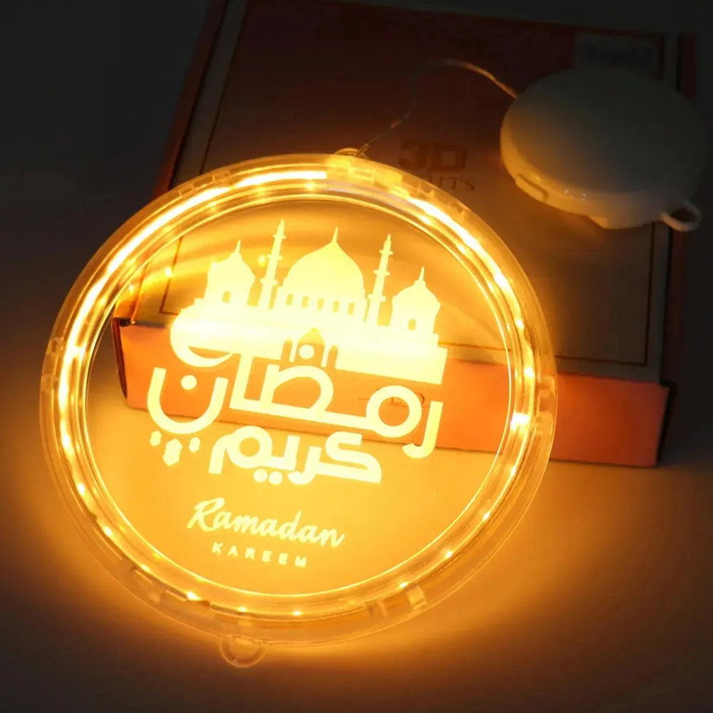 EID Mubarak Moon Star Eid Mubarak Garland LED Curtain String - EX-STOCK CANADA