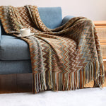 Bohemian Sofa Blanket Cross Border Knitting Blanket Office Nap Blanket Air Conditioning Blanket EX-STOCK Canada 