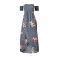 Elegant Ladies Summer Boho Vacation Resort Slit Maxi dress off shoulder Long floral Beach summer slit dress - EX-STOCK CANADA