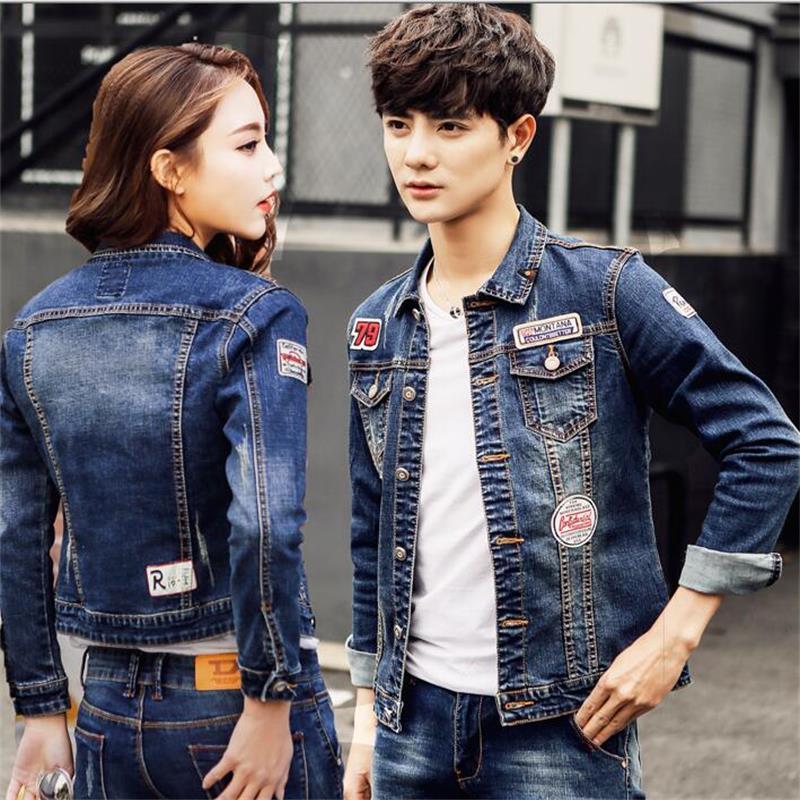 Slim fit Denim Jacket Men And Women Couple Jacket EX-STOCK Canada 