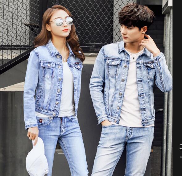 Slim fit Denim Jacket Men And Women Couple Jacket EX-STOCK Canada 