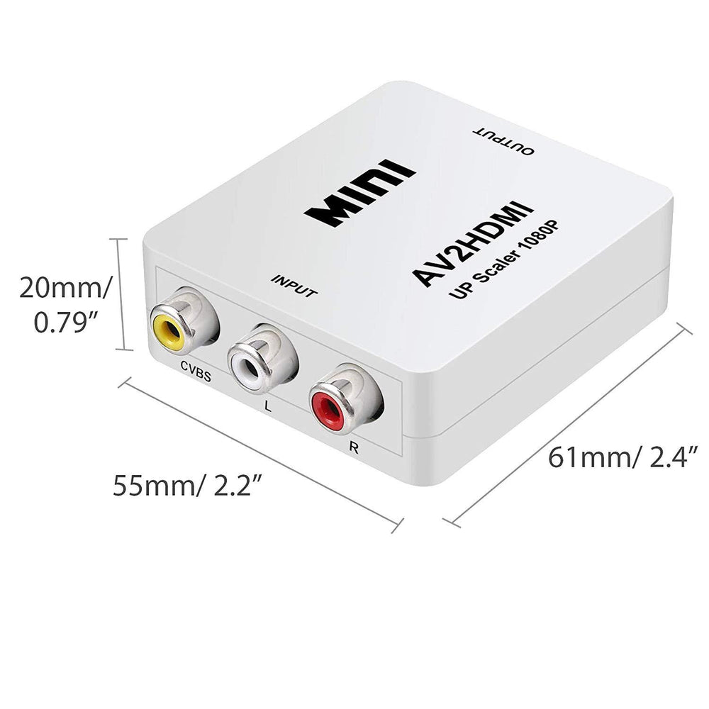Av To Hdmi Converter Mini Hd Video Converter | EX-STOCK Canada 