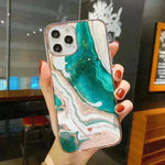 Estuche para iPhone de silicona de electroplation