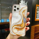 Estuche para iPhone de silicona de electroplation