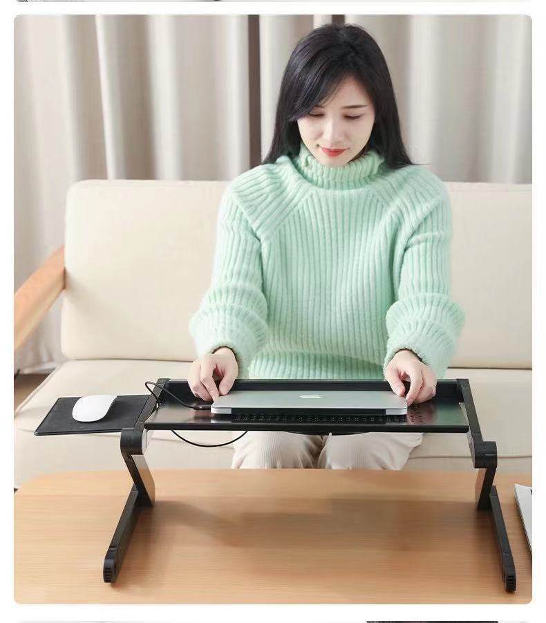 Folding Computer Desk Notebook Computer Stable With Double Fan - EX-STOCK Canada