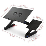 Folding Computer Desk Notebook Computer Stable With Double Fan - EX-STOCK Canada