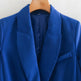ZA Women Fashion Office Wear One Button Blazer Coat Vintage Long Sleeve Pockets Female Outerwear Chic Tops - EX-STOCK CANADA
