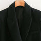 ZA Women Fashion Office Wear One Button Blazer Coat Vintage Long Sleeve Pockets Female Outerwear Chic Tops - EX-STOCK CANADA