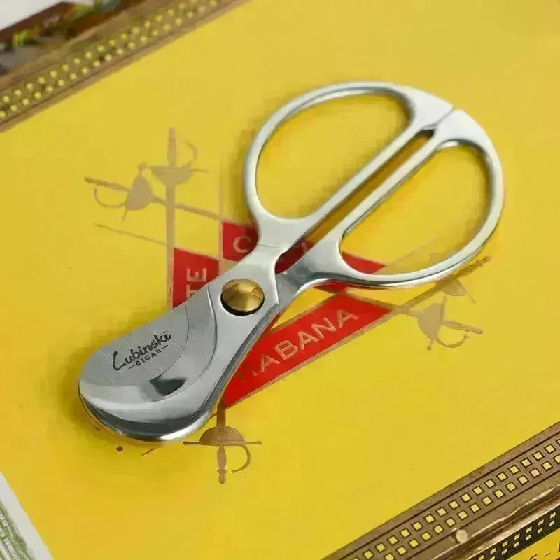 Cubinski Stainless Steel Sharp Cigar Scissors Leather Protective sleeve case - EX-STOCK CANADA