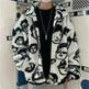New Autumn Winter  Casual White Zip up Plush Cardigan Sweater Unisex - EX-STOCK CANADA