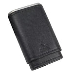 Portable Travel 3 Pack Humidifying Leather Cigar Case - EX-STOCK CANADA