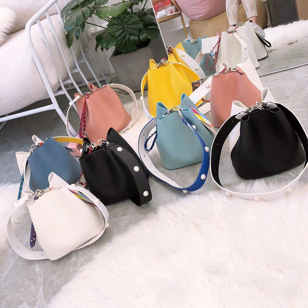 Fashion Leopard Print Bucket Bags For Women Personality Rivet Handbag Python Pattern Strap Shoulder Bags Designer Crossbody Bag EX-STOCK Canada