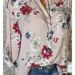 5XL Plus Size Summer Tops Women Blouses Long Sleeve Print Stand Collar Button Blouse Pullover Womens Clothing  Blusa - EX-STOCK CANADA