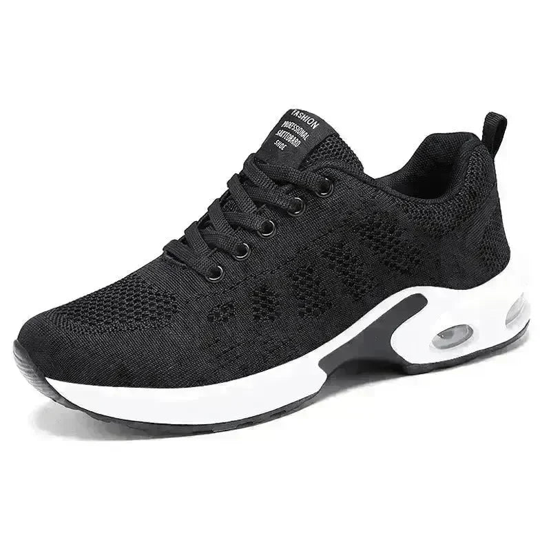 Casual Shoes Breathable Lightweight Mother Shoes Lace-up Cushioned Sneakers for Women - EX-STOCK CANADA