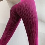 High-Waist Textured Bubble Yoga Leggings — product view 2 of 6 | EX-STOCK