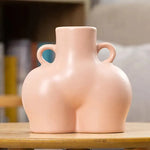 Artificial human body art dry flower vase - EX-STOCK CANADA