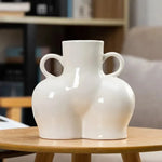 Artificial human body art dry flower vase - EX-STOCK CANADA