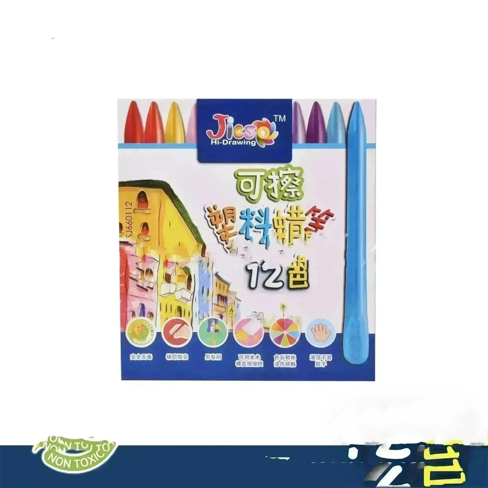 Children Not Dirty Hands Plastic Crayon Painting Kindergarten Educational Learning Oil Pastel Crayons - EX-STOCK CANADA