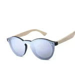 Unisex Vintage Sunglasses Color Film  Bamboo Wood Fashion Retro Glasses For Men And Women