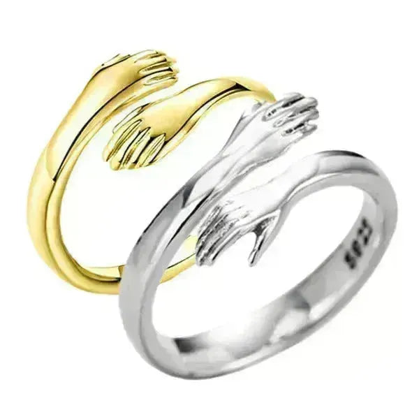 Alliage des mains simples étreindre les bijoux réglables à ouverture en alliage
