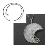 Natural Crystal Moon Pendant for Men and Women - EX-STOCK CANADA