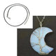 Natural Crystal Moon Pendant for Men and Women - EX-STOCK CANADA