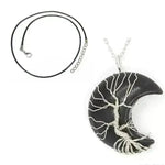 Natural Crystal Moon Pendant for Men and Women - EX-STOCK CANADA