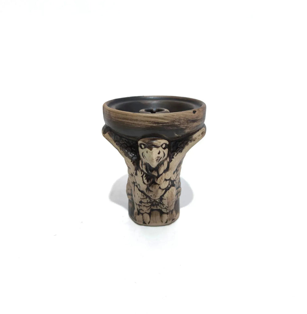 Arabic Hookah Accessories Large Animal Skull Pattern Ceramic Smoke Pot - EX-STOCK CANADA