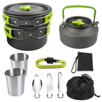 Aluminum camping cookware set – product view 2