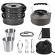 Aluminum camping cookware set – product view 5