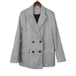 Spring Blazer Women Double Breasted Oversized jacket - EX-STOCK CANADA